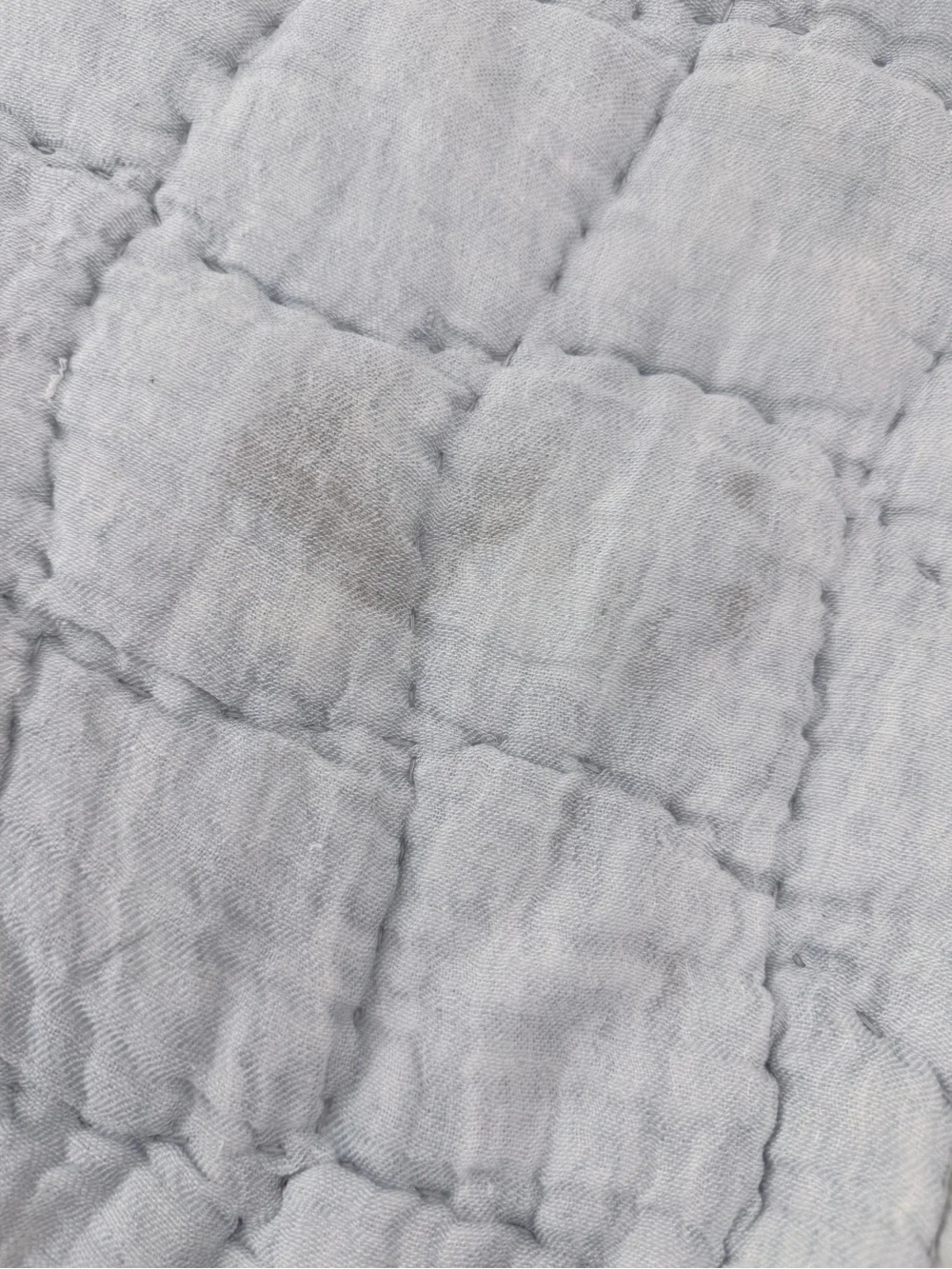 Pottery Barn Cloud Quilt Chambray Blue Queen Size